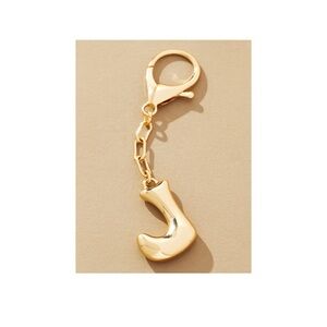 Anthropologie Bubble Letter Monogram Bag Charm
